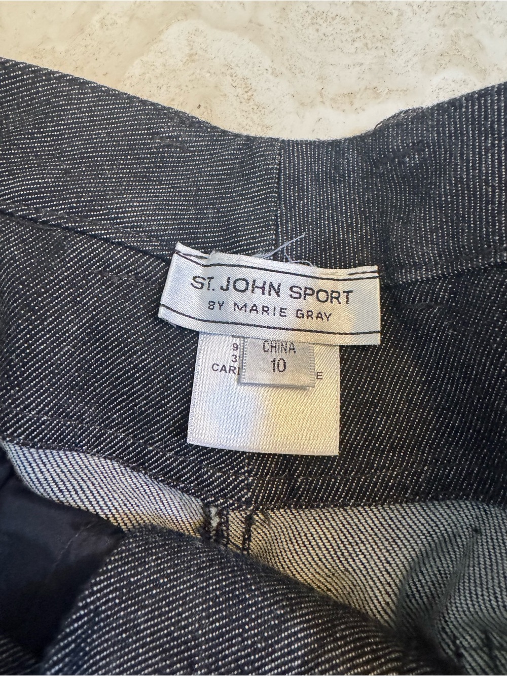 St. John Sport by Marie Gray Black and White High-Rise Jeans